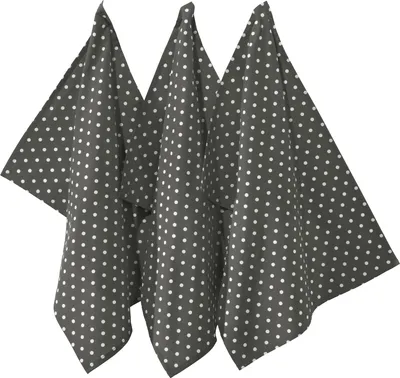Produktbild von REDBEST Geschirrtuch Orlando" 3er-Pack grau 50x70 cm"