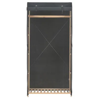 Image de vidaXL Armoire Gris 79 x 40 x 170 cm Tissu