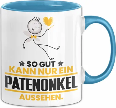 Produktbild von Patenonkel Geschenk Tasse So Gut Kann Nur Ein Patenonkel Aussehen Geschenkidee Kaffee-Becher (Blau)
