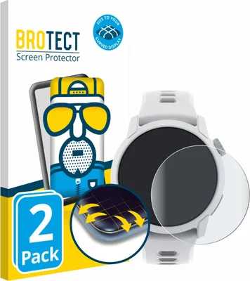 Produktbild von 2x BROTECT Fullscreen Schutzfolie für Coros Pace 2/ 4 Displayschutz Folie Fullcover Matt Entspiegelungsfolie