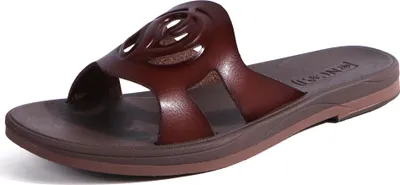 Produktbild von ONCAI Damen Sandalen Flach Elegant Weich Bequem Braun Größe 40