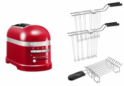 Produktbild von KitchenAid Set 2, 2-Scheiben Toaster Artisan 5KMT2204 Empire Rot