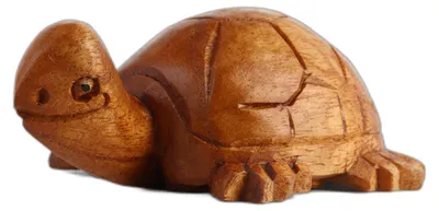 Produktbild von Schildkröte Miniatur Schnitzerei aus Suar Holz 3cm