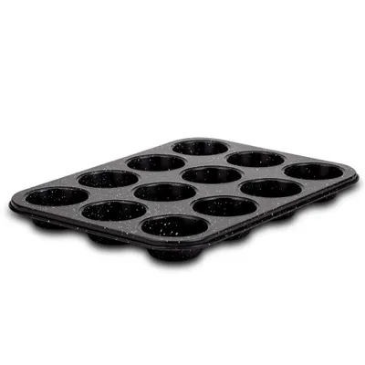 Obrázek produktu pro Nepřilnavá forma na muffiny s granitovým povlakem na 12 muffinů