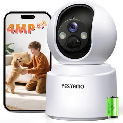 Productafbeelding van Binnencamera Draadloos - 2,5K 4MP Resolutie - 360° PTZ - Kleurennachtzicht