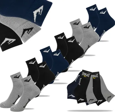 Obrázek produktu pro Everlast Pánské Kotníkové Ponožky Bavlněný Mix Navy 6 Párů Velikost 43/46