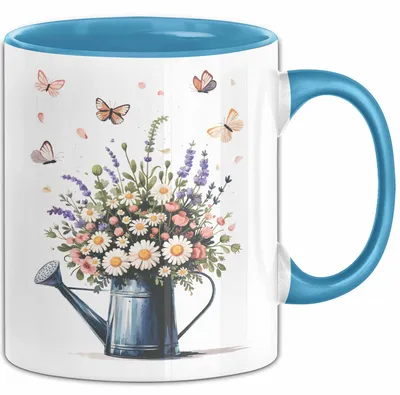 Produktbild von Florist Tasse Geschenk Lustige Geschenkidee Spruch Für Blumen Liebhaber (Blau)