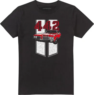 Obrázok produktu pre Oldsmobile - "442" tričko pre mužov/dámy uni TV21628 (XL) (Čierna)