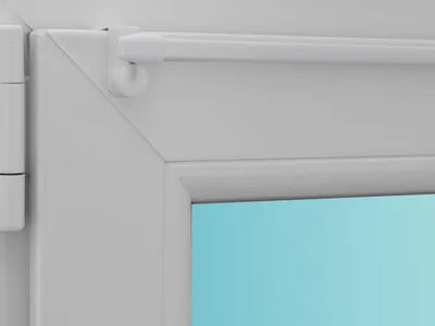 Ausziehbare Gardinenstange Easy, weiß, 80-100 cm, Klemmbereich 15-20 mm