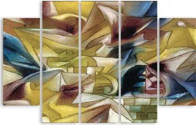 Produktbild von Legendarte - Kunstdruck auf Leinwand - Tropischer Garten Paul Klee - Wanddeko, Canvas cm. 150x100 Typ A2 (5 Stück)