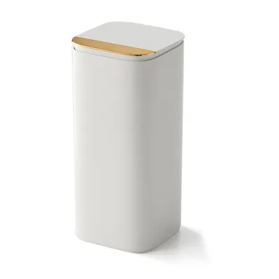 Produktbild von Make-up-Pinselhalter mit Deckel, Pop-up Organizer mit 4 Fächern, staub- und wasserdicht, großes Fassungsvermögen für Schminktisch & Bad