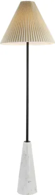 Produktbild von HOME DELUXE Stehlampe in Marmoroptik - Weiß | Moderne Stehleuchte, elegante Beleuchtung, Lichtquelle mit Marmoroptik, stilvolle Stehleuchte