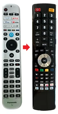 Produktbild von Ersatz Fernbedienung für Panasonic TV-43W90AEG | TV-43W93AE6 | TV-43W93AE9