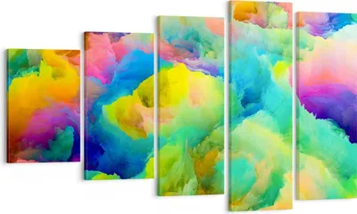 Produktbild von Bild auf Leinwand - Leinwandbild - Abstraktion modern - 100x60cm - Wand Bild - Wanddeko - Leinwanddruck - Bilder - Kunstdruck - Wanddekoration - Leinwand bilder - Wandkunst - EG100x60-4055