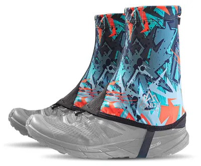 Produktbild von Gamaschen mit verstärkter Fußmanschette – Wasserdicht – Schutz vor Sand – Schwarz – Geeignet für Wandern und Trailrunning