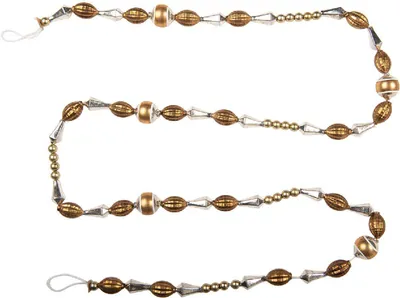 Immagine prodotto di Clayre & Eef 66543 Ghirlanda decorativa natalizia oro e argento 2x180 cm