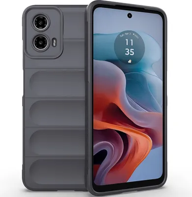 Obrázek produktu pro Pouzdro na telefon pro Motorola Moto G34 Soft TPU Silikonový nárazuvzdorný protiskluzový kryt Dark Grey