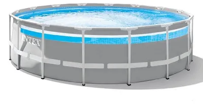 Produktbild von Intex Aufstellpool Prism Frame Premium Ø 488 x 122 cm Panoramafenster Set