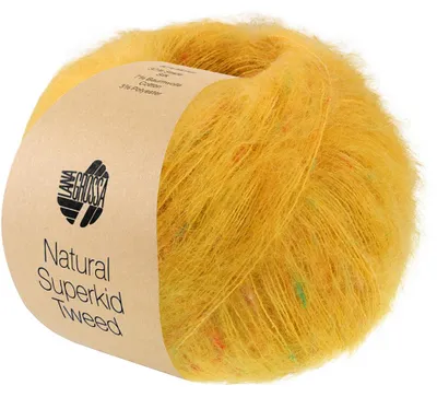 Produktbild von Lana Grossa - Natural Superkid Tweed 0644 safrangelb