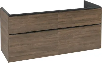 Immagine prodotto di Villeroy & Boch Subway 3.0 armoire sous lavabo, 4 tiroirs, 1272x576x478mm, C56801VH, C56801VH