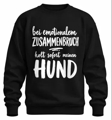 Imagen del producto de Bei emotionalem Zusammenbruch: Sudadera con estampado "Sarkasmus", color , talla L