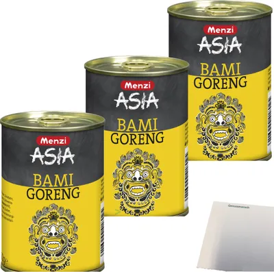 Produktbild von Menzi Bami Goreng 3er Pack (3x400g Dose) + usy Block