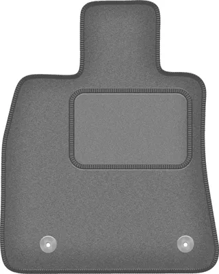 Produktbild von Fahrerfußmatte Velours graphit passend für Cadilac CT6 (2016-, 0) – mit Befestigungen – passgenau
