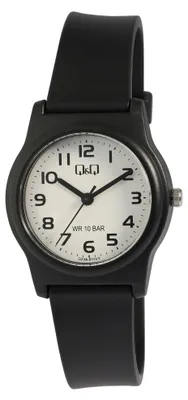 Produktbild von Q&Q Jungen Armbanduhr  analog, Jugenduhr, Silikonarmband, D: 30 mm, 10 ATM, Geschenk