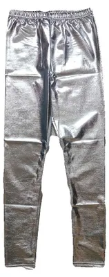 Produktbild von krautwear Damen Mädchen Leggings Leggins Metallic Glänzend Wet Look Latex Kunstl