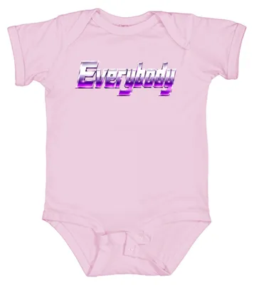 Imagen del producto de Everybody Rock Your Body: Pop de los años 90, grupo musical masculino, nostalgia. Body para bebé, color rosa, talla 12/18