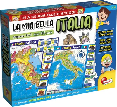 Produktbild von Lisciani 80571 Puzzle Puzzlespiel 108 Stück(e) Landkarten