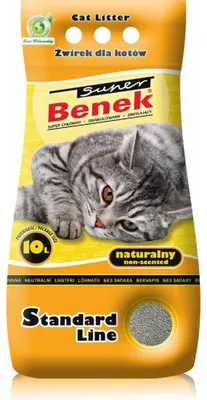 Zdjęcie produktu dla CERTECH Super Benek Standard Naturalny - żwirek dla kota zbrylający 10 l