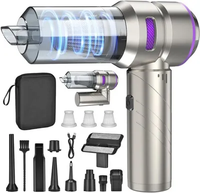 Produktbild von Azomor® Kabelloser 4-in-1 Handstaubsauger mit Starker Saugleistung für Auto und Zuhause