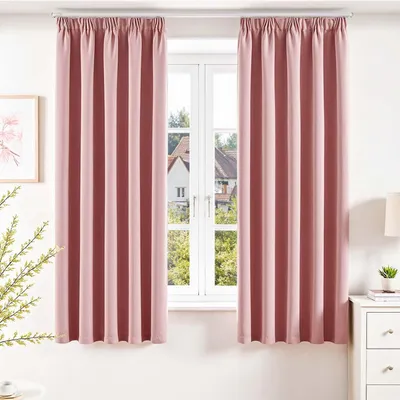 Produktbild von Vangao Verdunkelungsvorhänge mit Rüsche - Set von 2, 140 x 175 cm