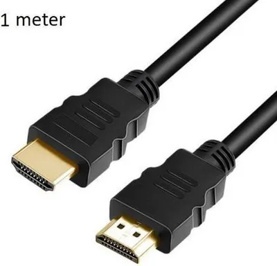 Productafbeelding van HDMI 1.4-kabel – High-Speed voor Ultra-HDTV – 4K – 3D – vergulde contacten – zwart – 1 meter