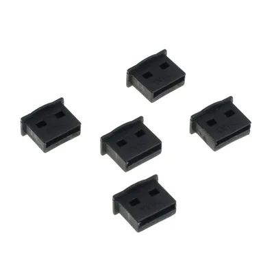 Produktbild von OTB Staubschutz-Kappen Set für USB-A - 5 Stück - schwarz