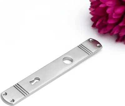 Produktbild von Langschild für Zimmertüren - Einzeln |BB72| Nickel matt