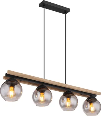 Produktbild von Globo Lighting Hängeleuchte Metall schwarz matt, 4x E27