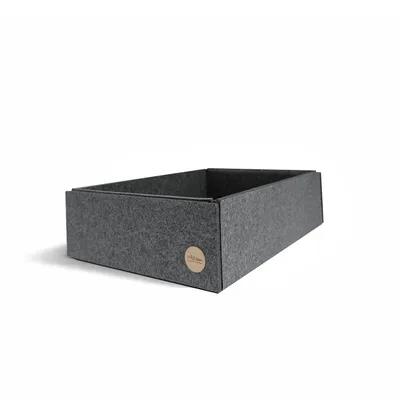 Produktbild von Aufbewahrungsbox CLEAN Filz 37 x 17 x 9 cm ohne Deckel in anthrazit meliert