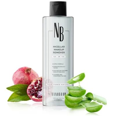 Productafbeelding van Gezicht En Oogmake-up Remover Nanobrow Micellar Makeup Ramover 200ml - Micellaire make-upremover voor oog en gezicht