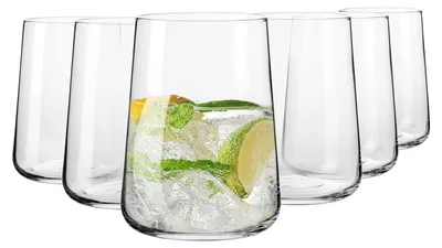 Wassergläser Set 6er, 490 ml, Infinity-Kollektion, Kristallglas
