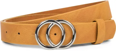 Produktbild von styleBREAKER Damen Gürtel 3 cm | Glänzende Ringschnalle in Gold oder Silber | Verstellbarer Taillengürtel & Hüftgürtel | Glattes Kunstleder für Kleider & Jeans