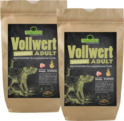 Produktbild von 24 kg Schecker - VOLLWERT Adult - Trockenfutter getreidefrei - für empfindliche Hunde