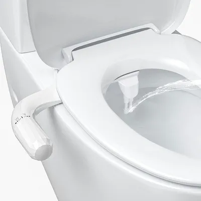 Produktbild von WC-Bidet, Doppeldüsen-Sprühkopf, 2 einstellbare Wasserdruckmodi für Bidet, Vorreinigung