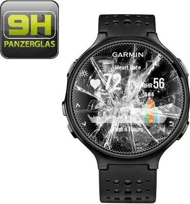 Produktbild von 1x 9H Hartglas für Garmin Forerunner 220 42mm Panzerfolie Displayschutz HD KLAR