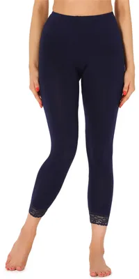 Image de Leggings 7/8 pour femme Merry Style avec dentelle MS10-342 (bleu marine, L)