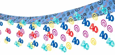Produktbild von Deckengirlande 40. Geburtstag