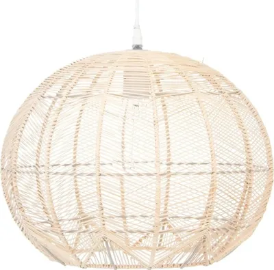 Produktbild von Atmosphera - Runde Pendelleuchte - Rattan - Durchmesser Ø 38 - Beige