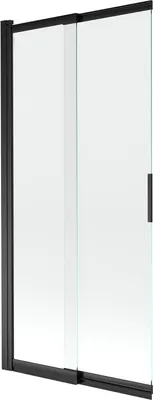 Immagine prodotto di Mexen Fox paravento per vasca da bagno a 2 ante scorrevoli 85 x 150 cm, trasparente, nero - 891-085-002-70-00