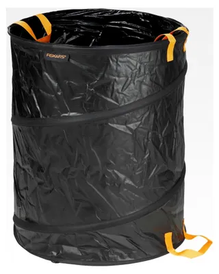 Produktbild von Großer PopUp-Gartensack mit Griffen, 172 Liter, Schwarz/Orange